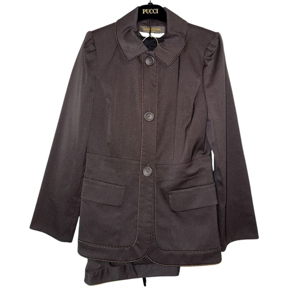 NEW Louis Vuitton Brown suit Jacket with matching trouser pants - Picture 1 of 12